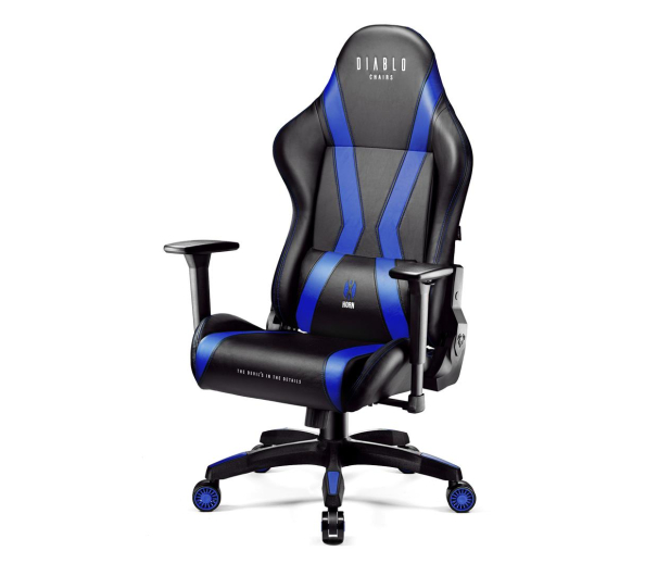 DIABLO Chairs X-Horn 2.0 Normal Size czarno-niebieski - 1208655 - zdjęcie 3